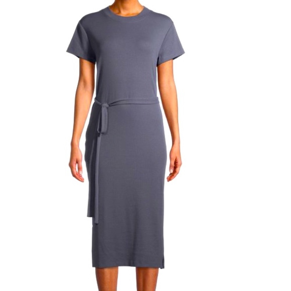 Time and Tru Women's Knit Midi Dress with Belt Size XL
